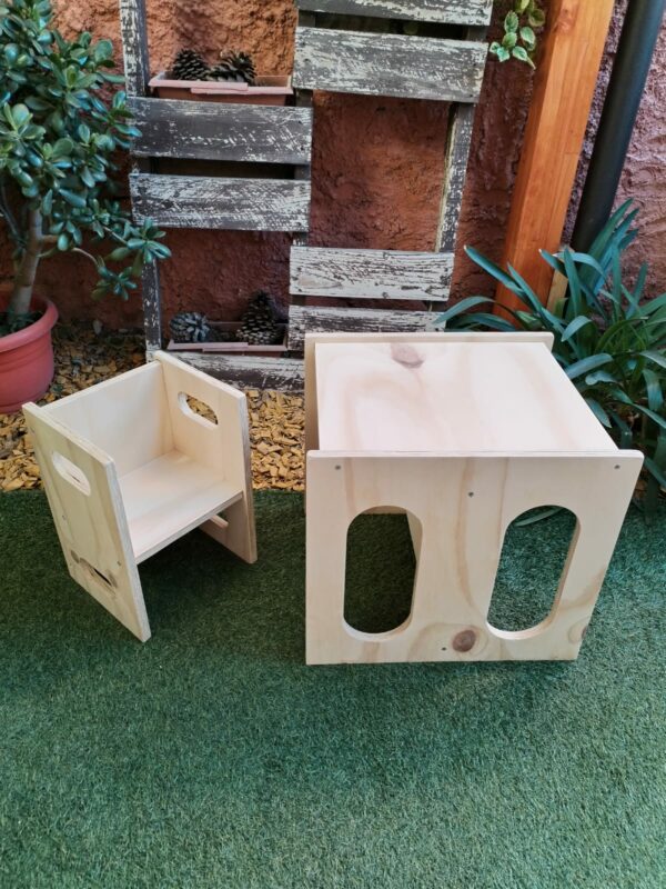Mesa y silla Montessori